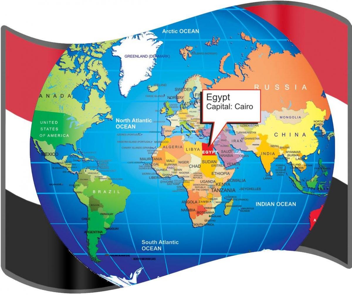 káhira polohu na mape sveta