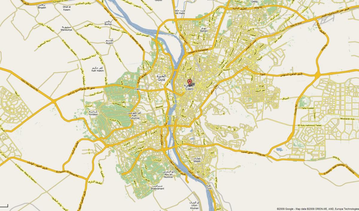 káhira mapa mesta