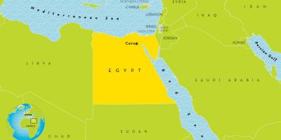 Hlavné mesto egypta mapu