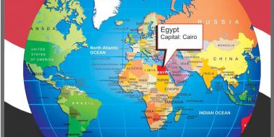 Káhira polohu na mape sveta