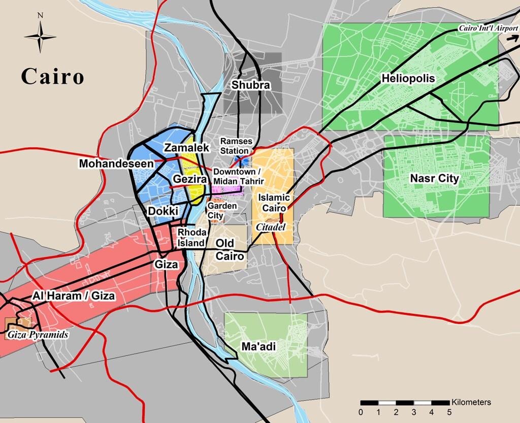 Mapa dokki káhire