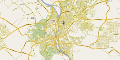 Káhira mapa mesta
