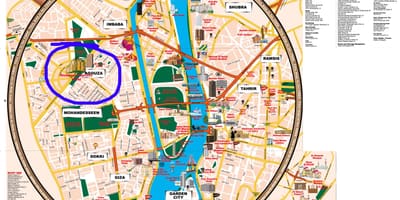Mapa káhire, gíze